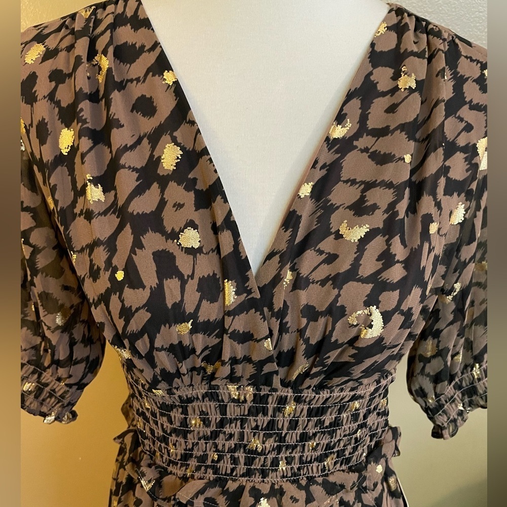 Animal Print Metallic Dress by Express NWT - Picture 5 of 9